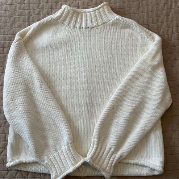 J Crew 2025 Rollneck Sweater XS Cream - Picture 4 of 6